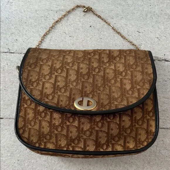 Authentic Vintage Christian Dior Monogram Shoulder/Crossbody Handbag
